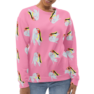 genderless pink sweatshirt